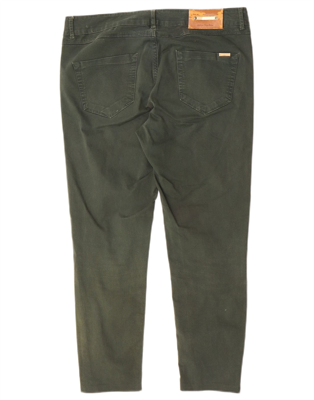 Jeans crop slim da donna Zara EU 40 medio W30 L24 verde