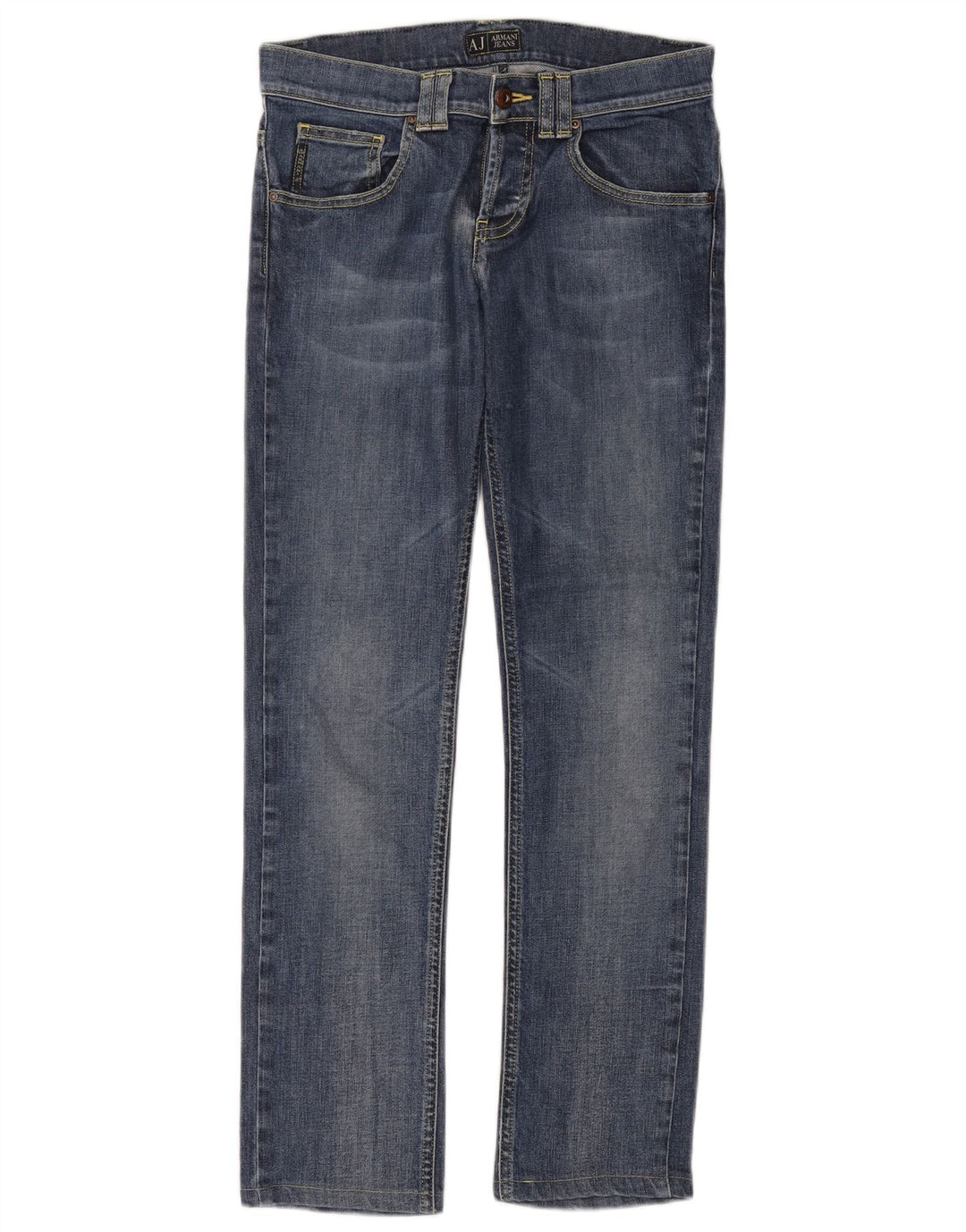 Jeans slim da donna Armani W26 L29 cotone blu