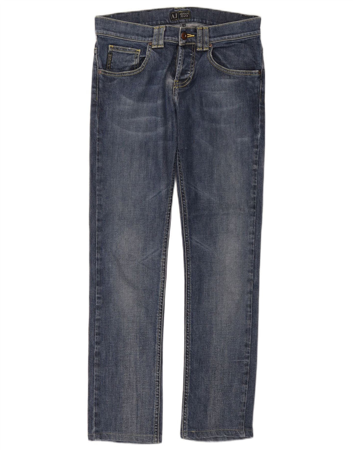Jeans slim da donna Armani W26 L29 cotone blu