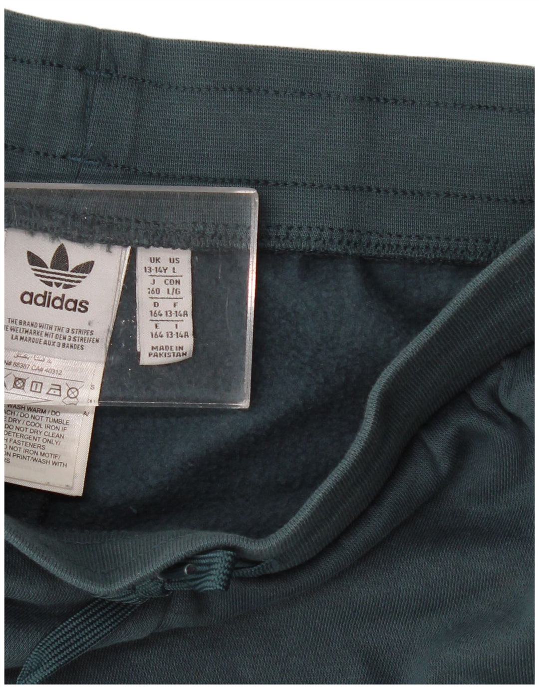 Pantaloncini sportivi ADIDAS da bambino 13-14 anni in poliestere verde