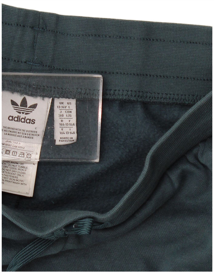 Pantaloncini sportivi ADIDAS da bambino 13-14 anni in poliestere verde