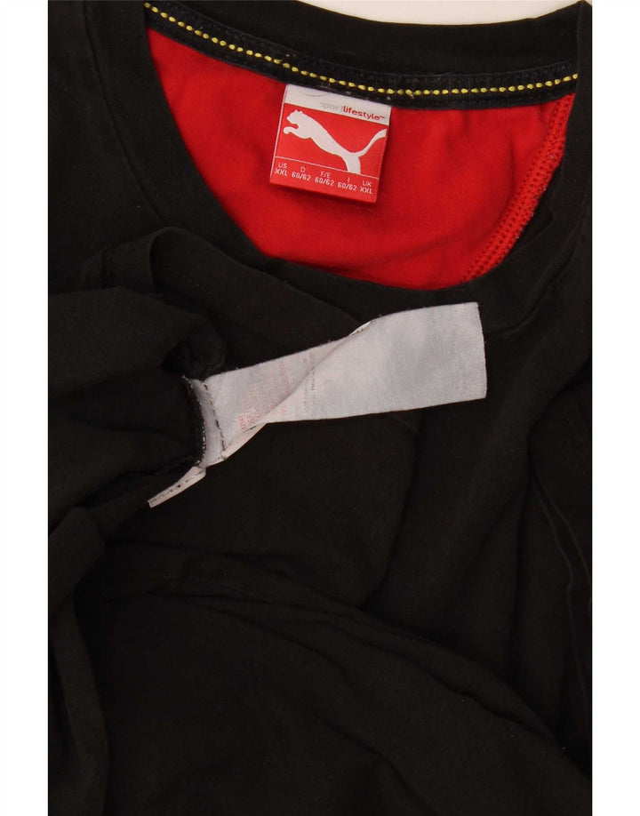 T-shirt grafica da uomo Puma Top 2XL cotone nero