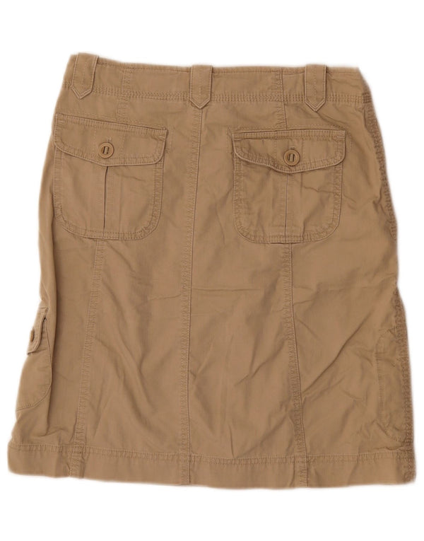Gonna cargo da donna Eddie Bauer US 2 XS W29 cotone beige