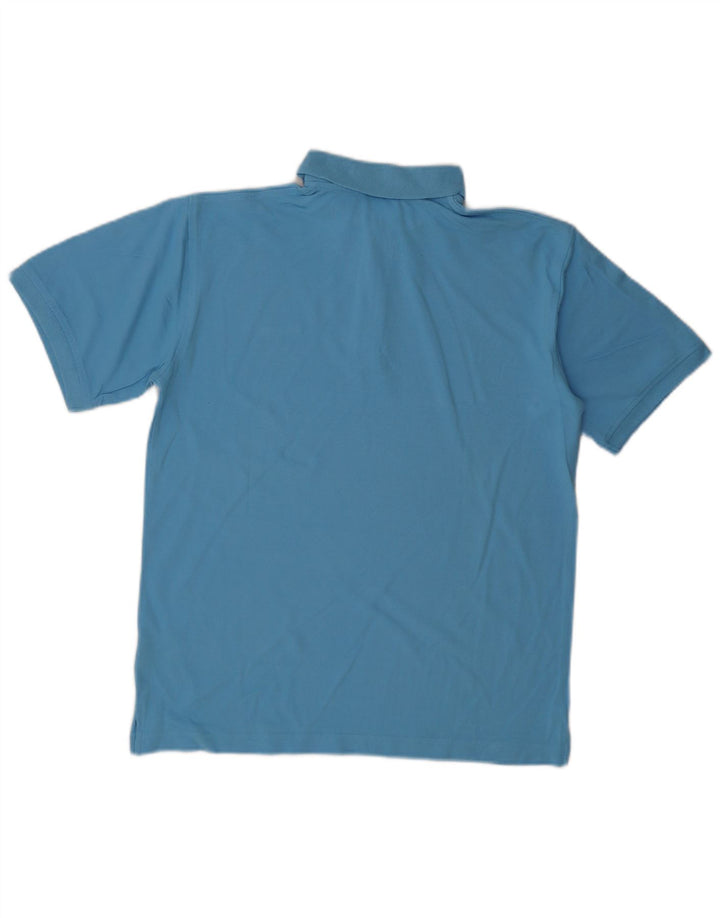 Polo Uomo Diadora Blu Medio in Cotone