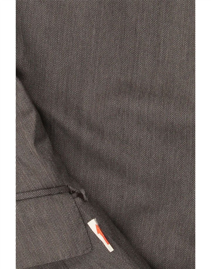 Giacca blazer da uomo a 3 bottoni Aquascutum UK 40 grande lana grigia