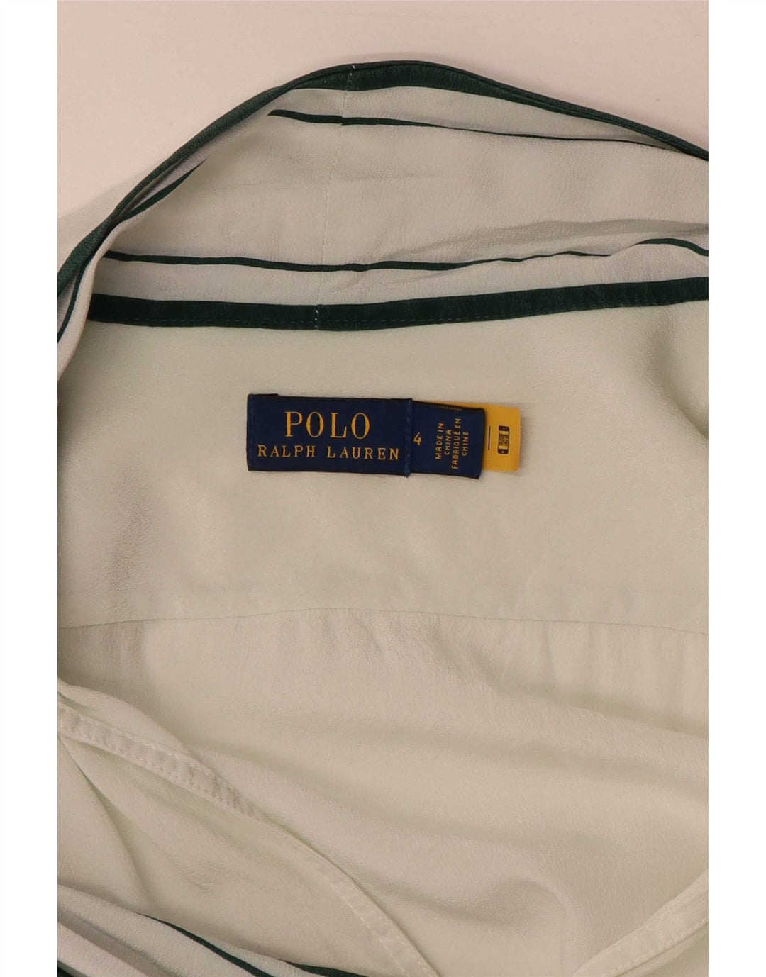 Polo Ralph Lauren Camicia pullover oversize lunga da donna US 4 Small Bianca