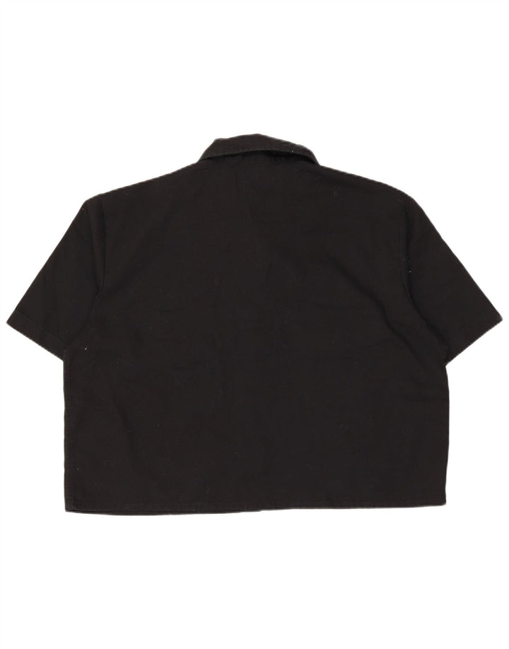 Dickies Camicia a maniche corte da donna UK 16 Large Nero Poliestere