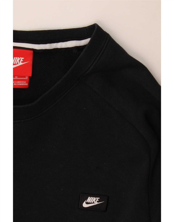 Felpa Nike Uomo Maglia Media Cotone Nero