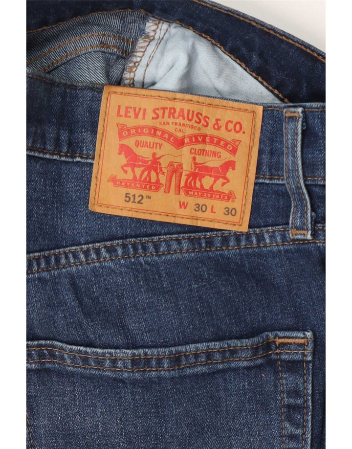 Levi's Uomo 512 Jeans slim affusolati W30 L30 Blu