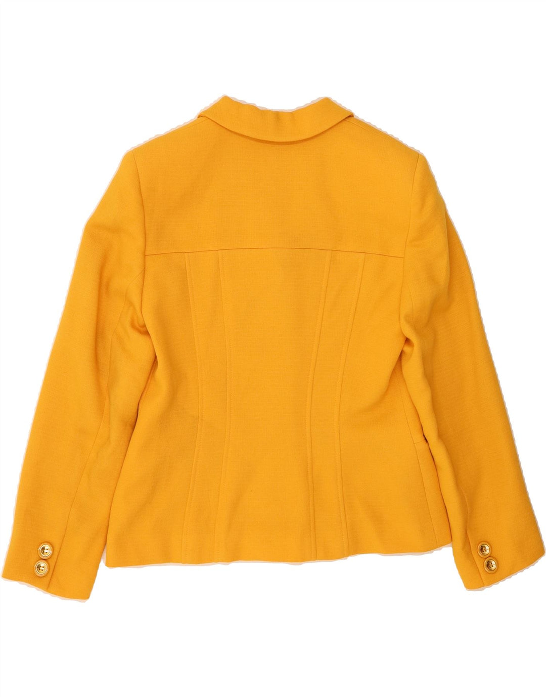 LUISA SPAGNOLI Womens Perugia 4 Button Blazer Jacket IT 46 Large Yellow Vintage Luisa Spagnoli and Second-Hand Luisa Spagnoli from Messina Hembry 