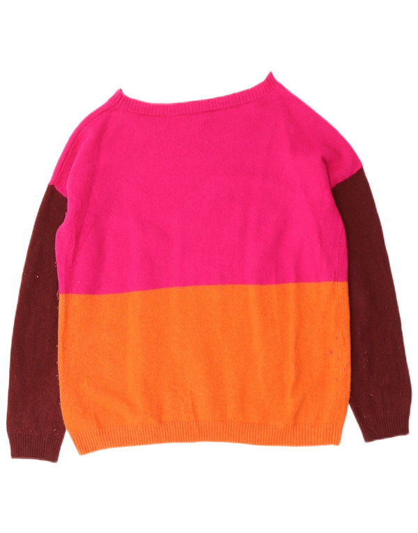 HOBBS Maglione da donna con scollo a barchetta UK 14 medio multicolore