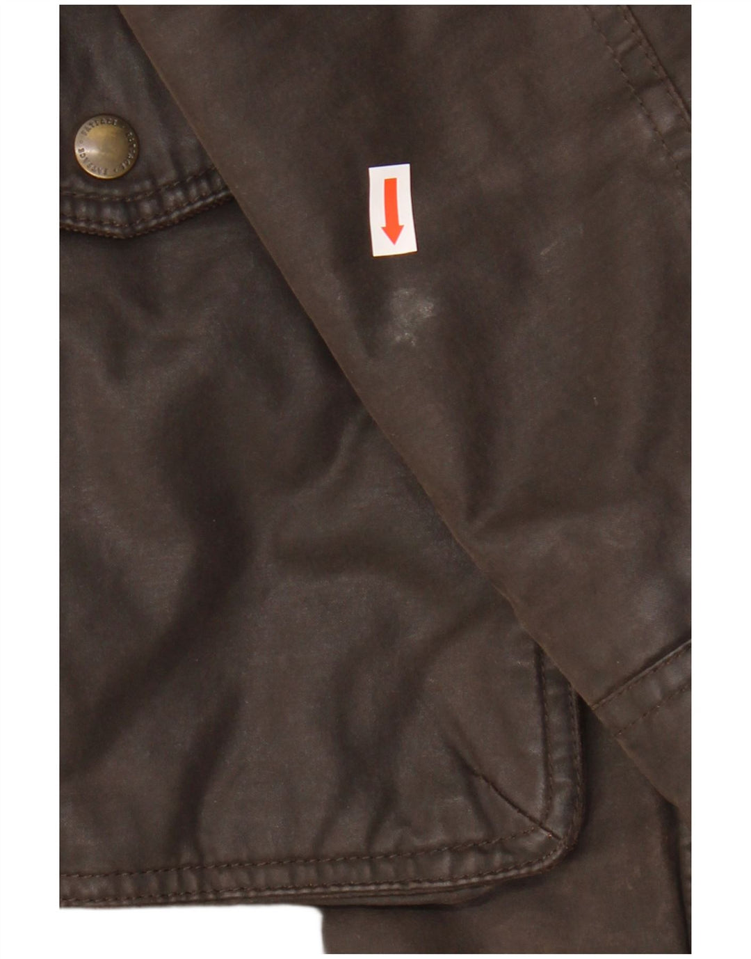 FAT FACE Womens Wax Hooded Parka Jacket UK 8 Small Brown Cotton