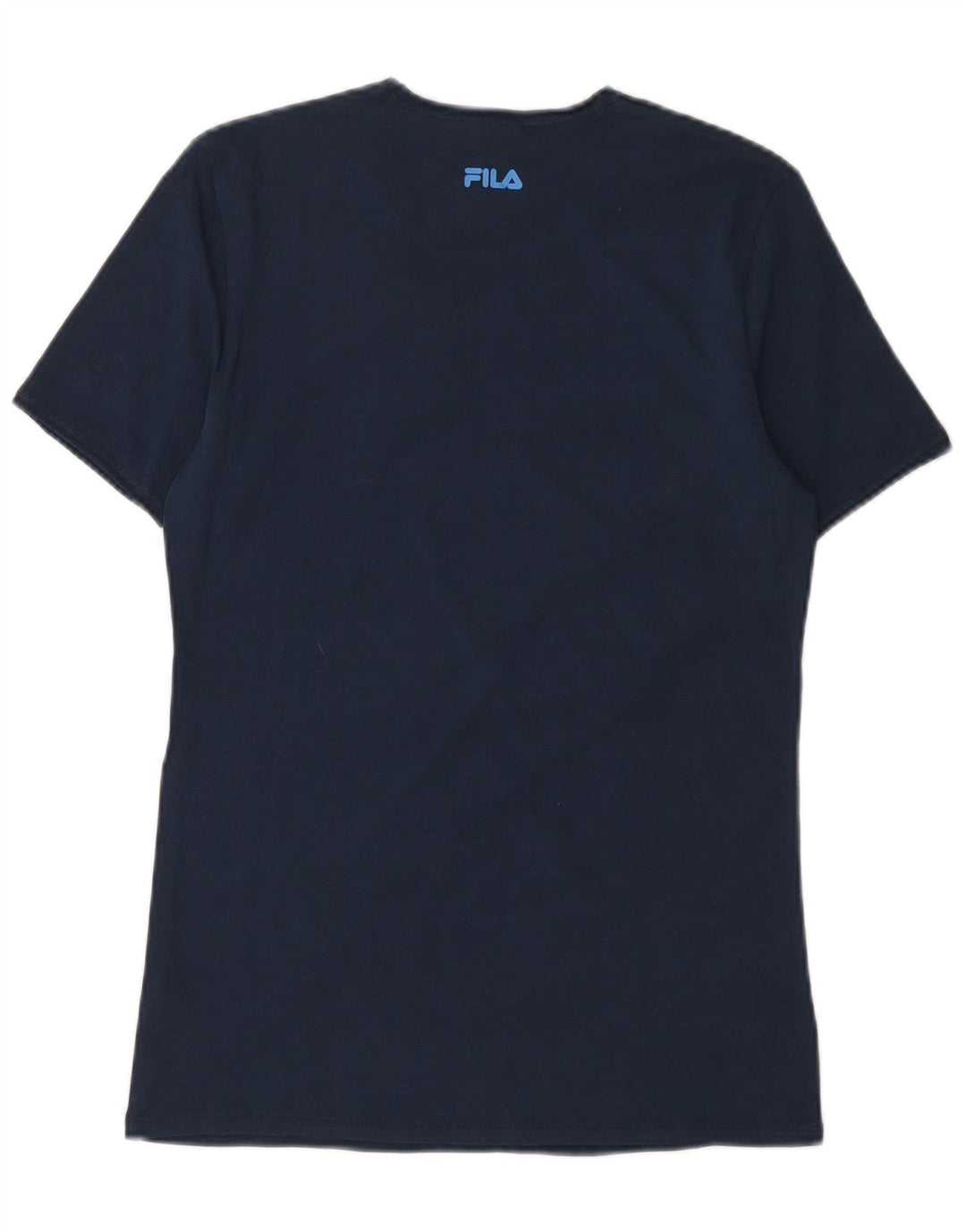 T-shirt Fila da uomo Top Small in cotone blu navy