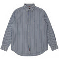 Camicia Carrera Uomo Cotone Righe Grandi Blu