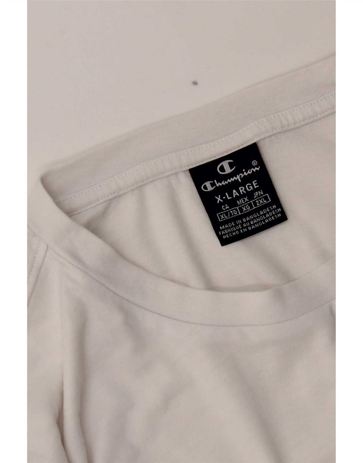 Maglia da uomo a maniche lunghe Champion XL bianca