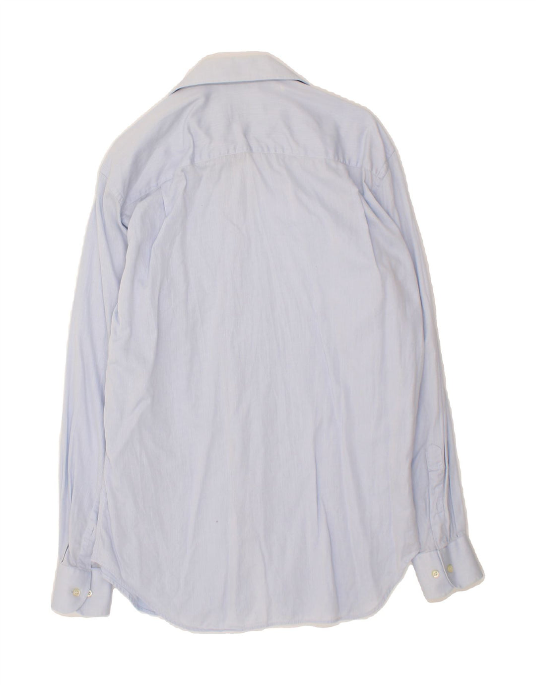 TRUSSARDI Mens Shirt Size 15 1/2 Medium Blue Cotton Vintage Trussardi and Second-Hand Trussardi from Messina Hembry 