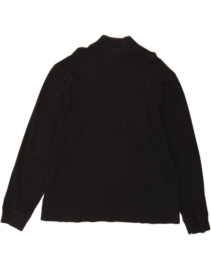 EDDIE BAUER Mens Sweatshirt Jumper Large Black Cotton Vintage Eddie Bauer and Second-Hand Eddie Bauer from Messina Hembry 