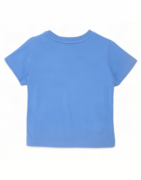 Maglietta grafica Adidas da bambino, 12-18 mesi, in cotone blu