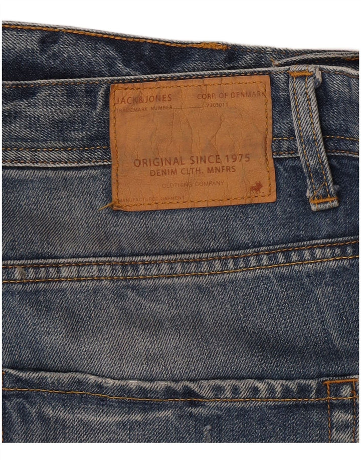 Pantaloncini di jeans vestibilità regolare invecchiati Jack & Jones da uomo W38 XL Blu