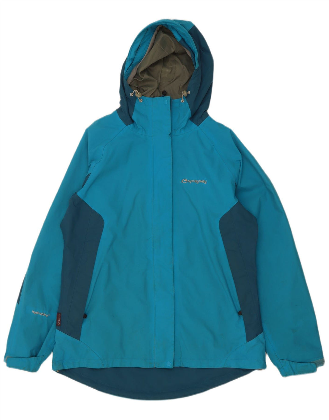 Giacca antipioggia da donna con cappuccio Sprayway UK 12 Poliammide color block blu medio