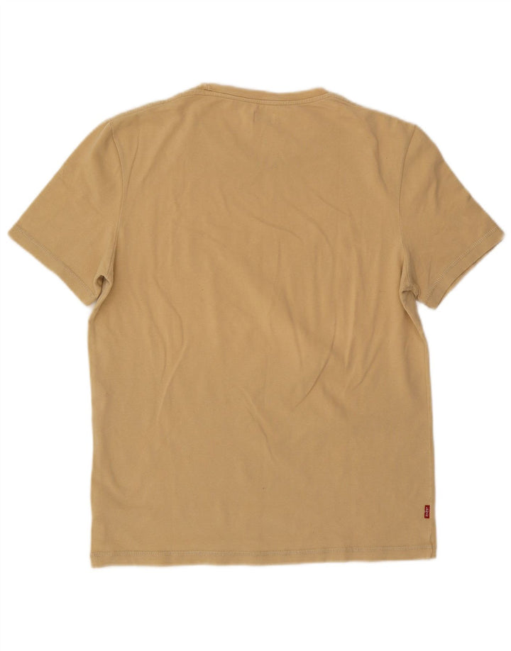 T-shirt da donna Levi's Top UK 14 grande cotone beige