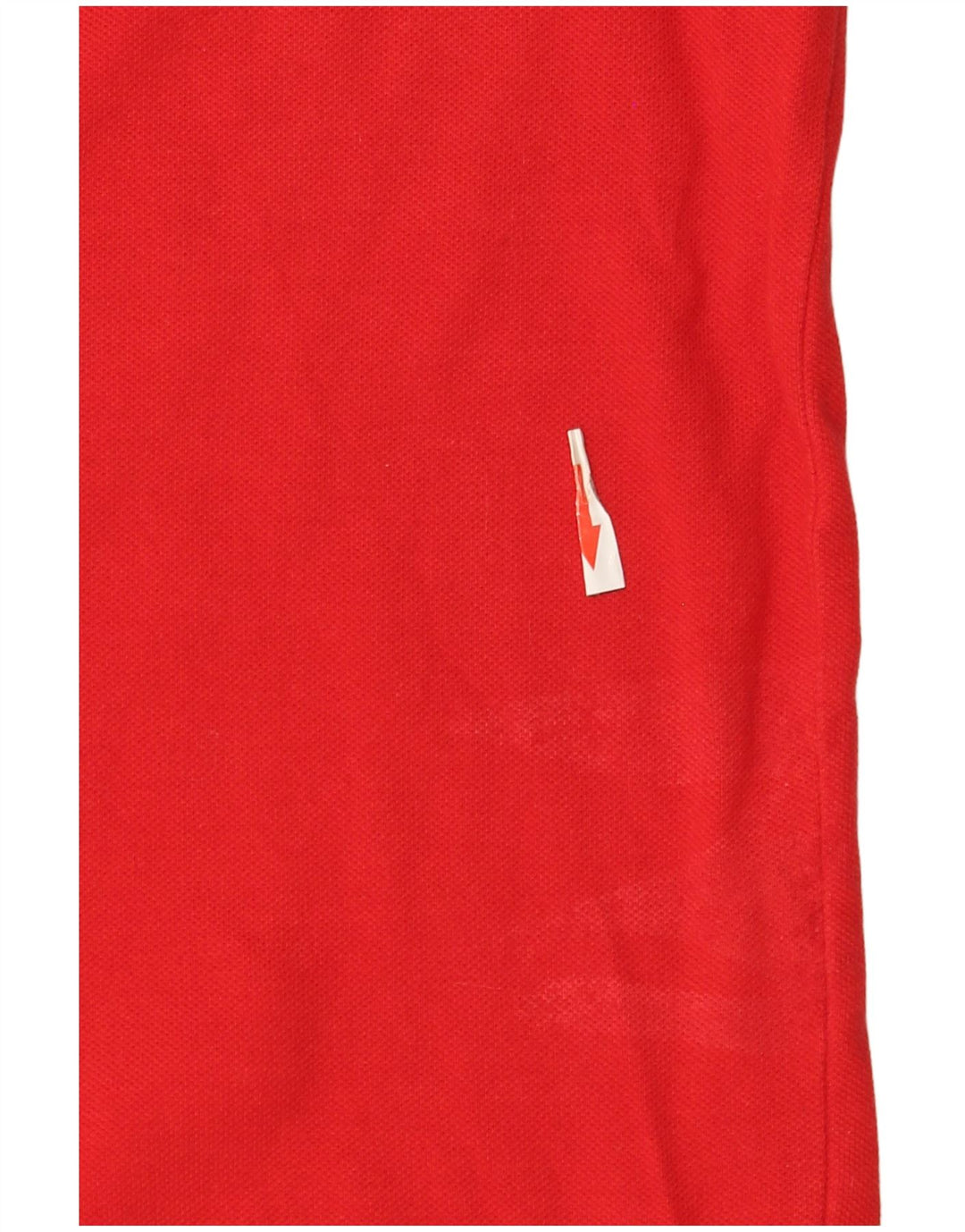 Polo da uomo Fila in cotone color block rosso medio