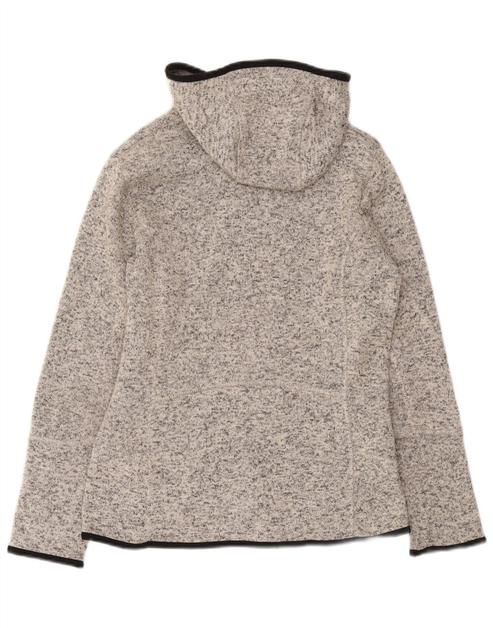 Felpa con cappuccio e zip da donna Brugi UK 10 Small Grey Flecked