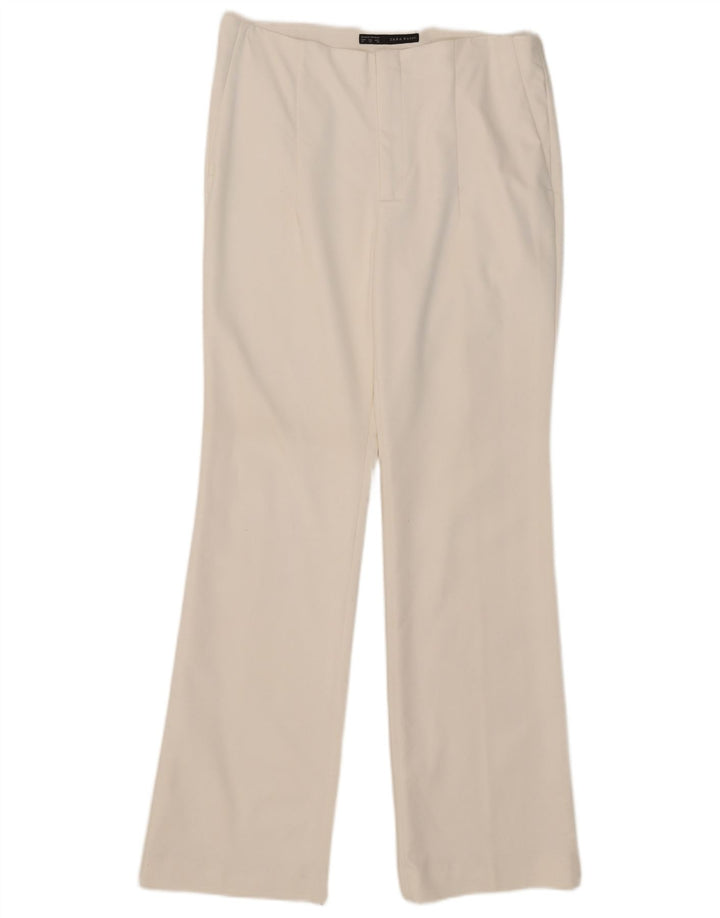 Pantaloni casual Bootcut da donna Zara XL W32 L32 bianchi