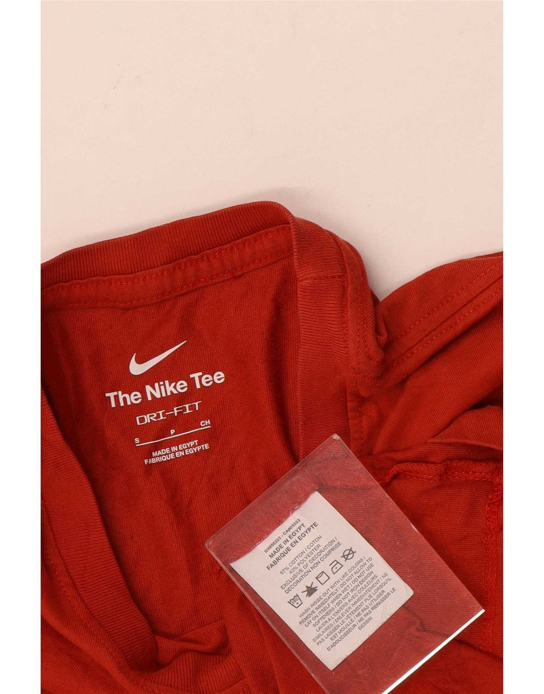 T-shirt grafica Nike Dri Fit da uomo, piccola, in cotone arancione