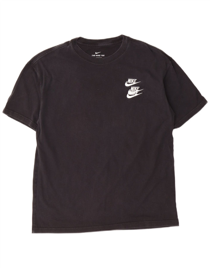 T-shirt grafica da uomo Nike Top in cotone nero medio