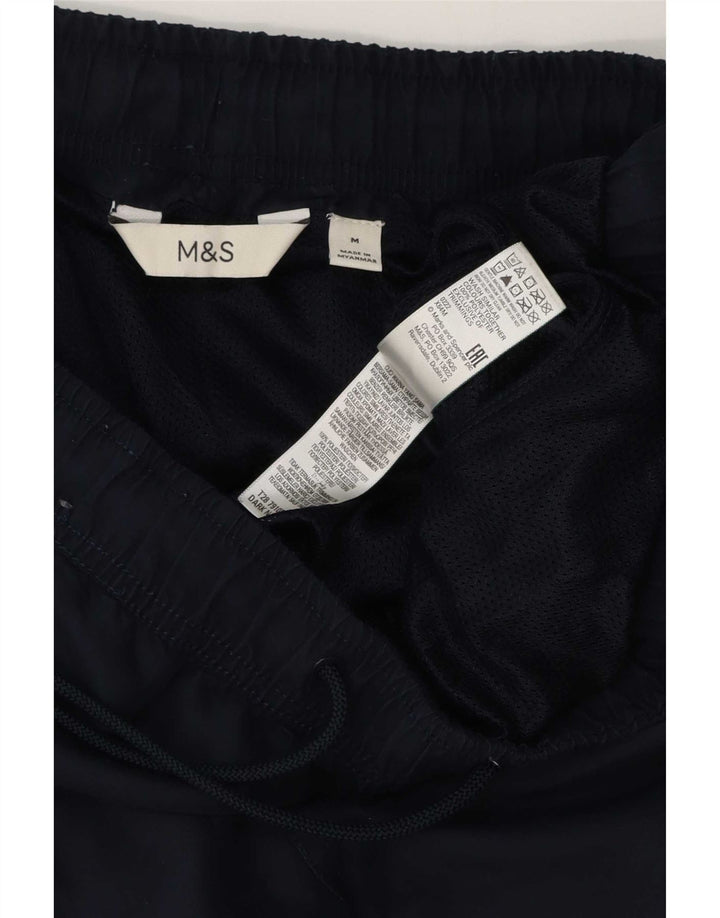 Pantaloncini da bagno da uomo Marks & Spencer medio poliestere blu navy