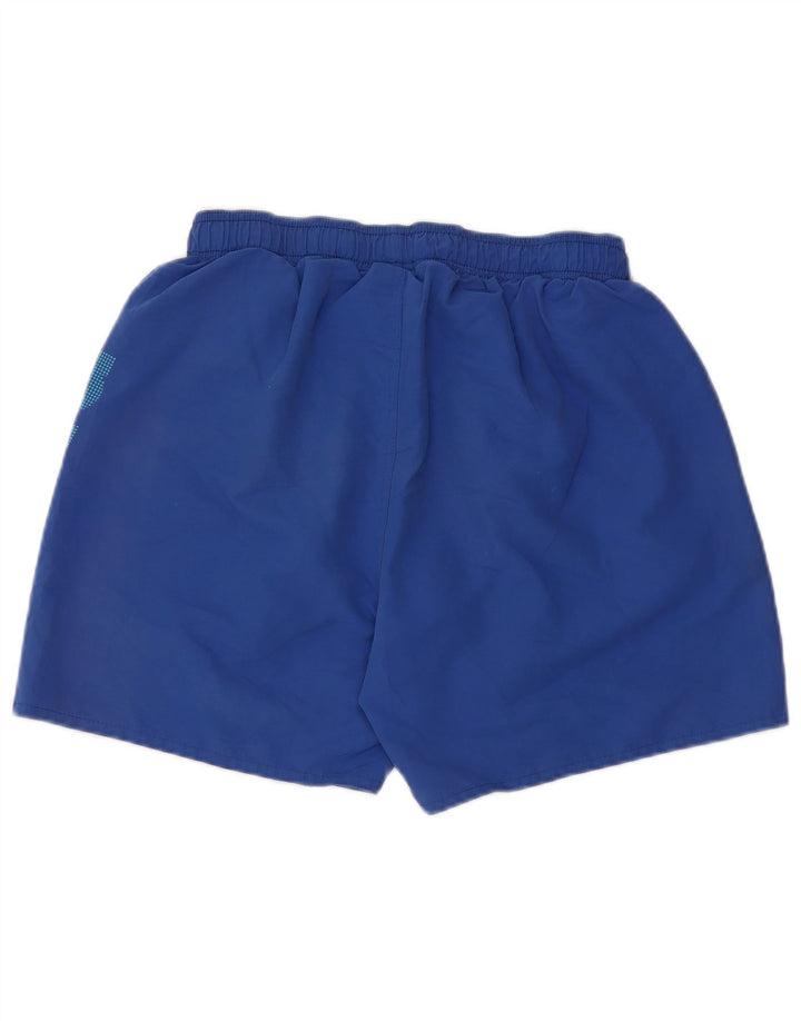 Pantaloncini sportivi grafici da uomo Arena in poliestere blu medio
