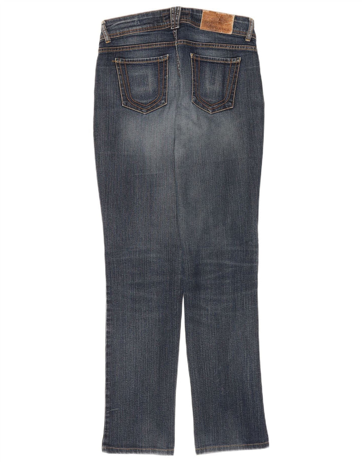 Jeans Dritti Donna Trussardi W28 L32 Blu Navy Cotone