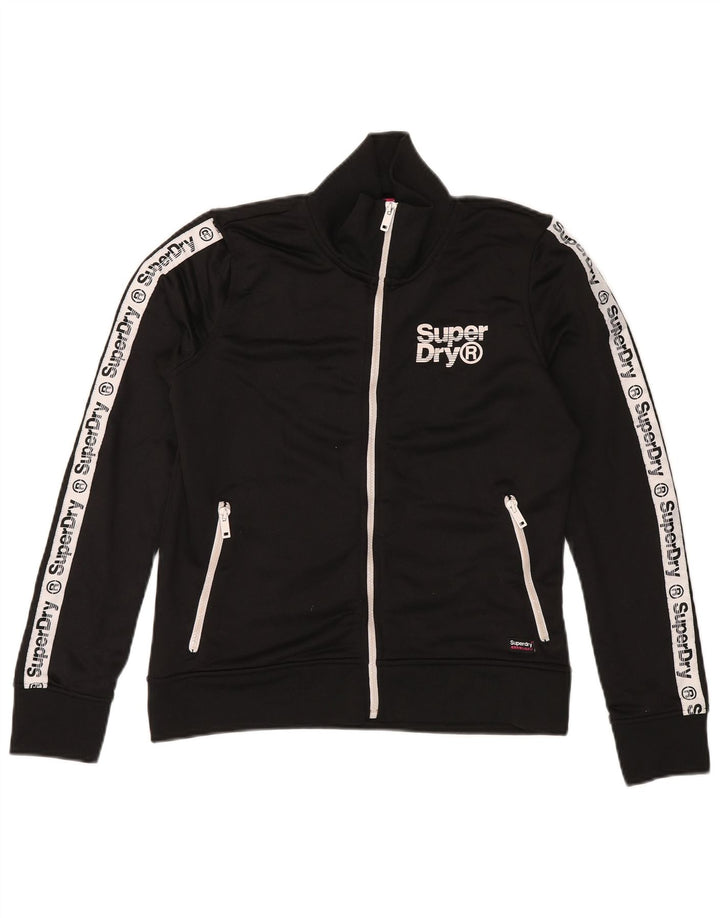 Giacca da tuta da donna SUPERDRY UK 14 Medium Black Colourblock