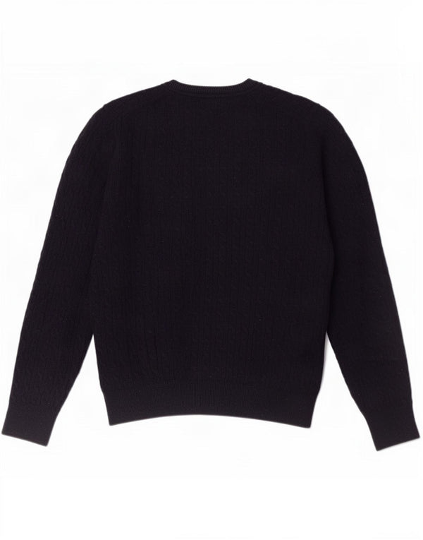 Maglione maglione girocollo da uomo Gutteridge grande blu navy