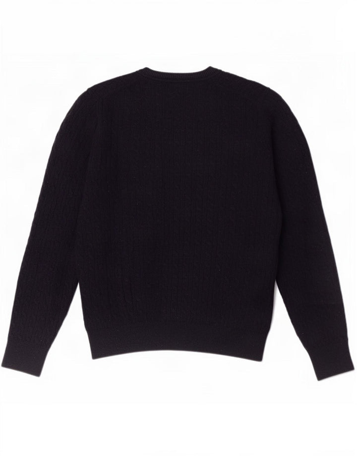 Maglione maglione girocollo da uomo Gutteridge grande blu navy