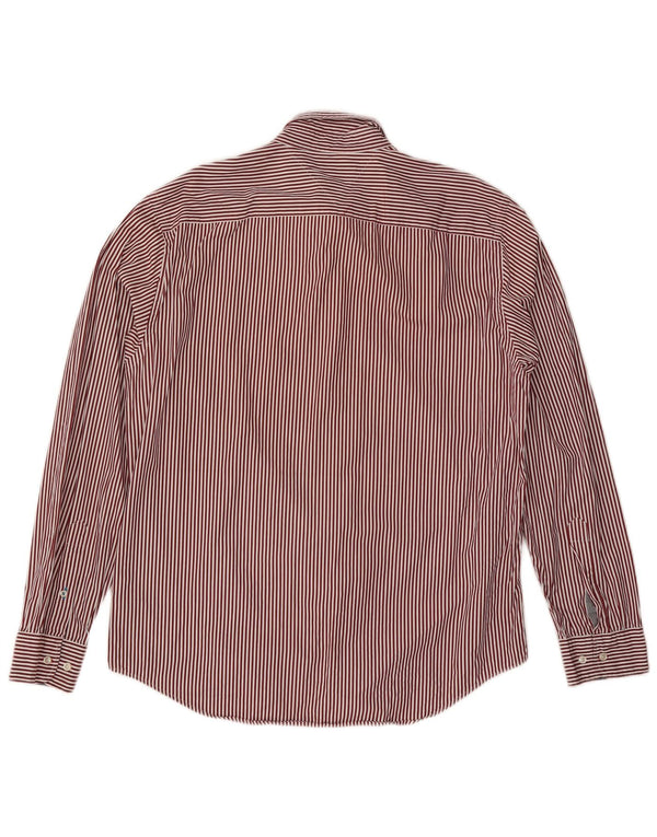 TOMMY HILFIGER Camicia da uomo New York Fit XL Cotone gessato rosso