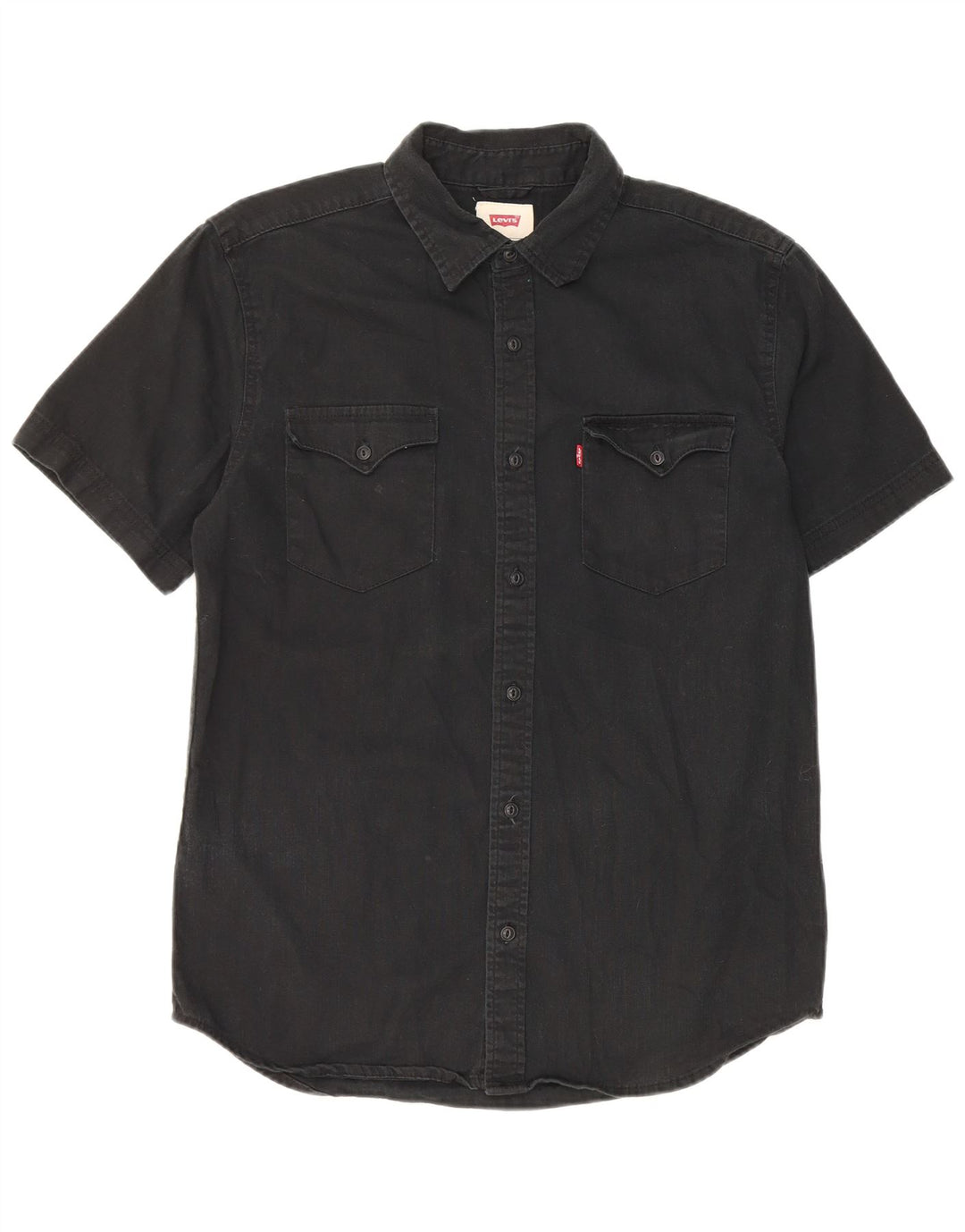 Camicia a maniche corte da uomo Levi's Small in cotone nero