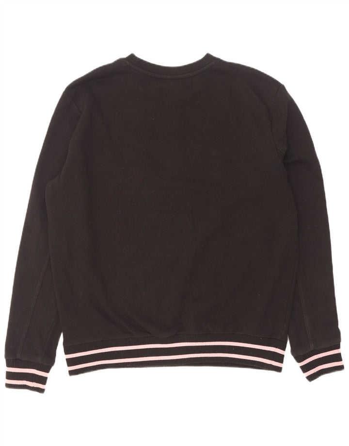 Fila Felpa grafica da uomo Maglione grande cotone a righe nere