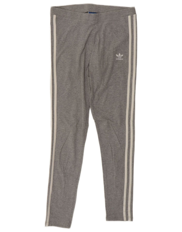 Leggings ADIDAS da donna UK 6 XS grigio cotone