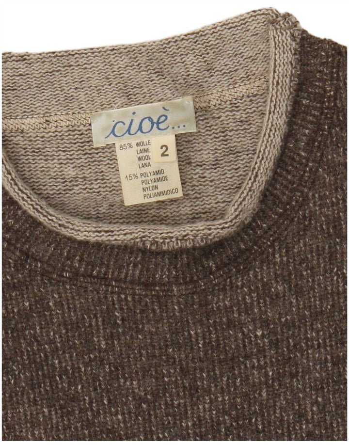 Canotta da donna CIOE UK 12 Lana screziata marrone medio