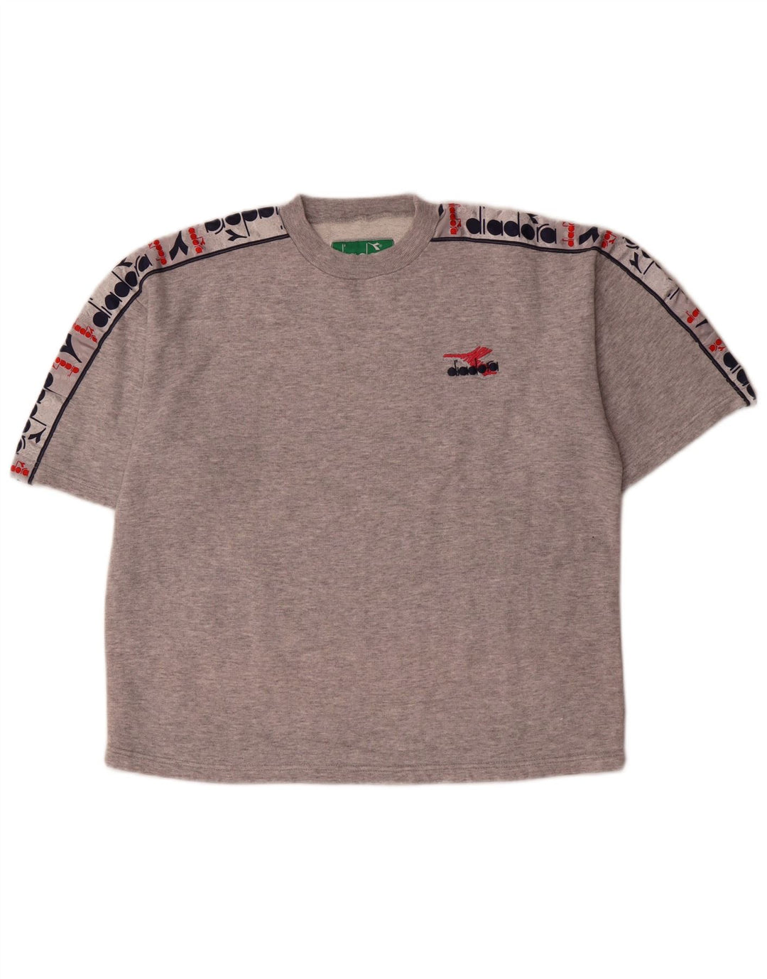 T-shirt grafica da uomo Diadora Top Grigio medio