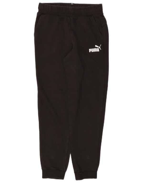 Pantaloni della tuta da ragazza Puma Joggers 13-14 anni in cotone nero