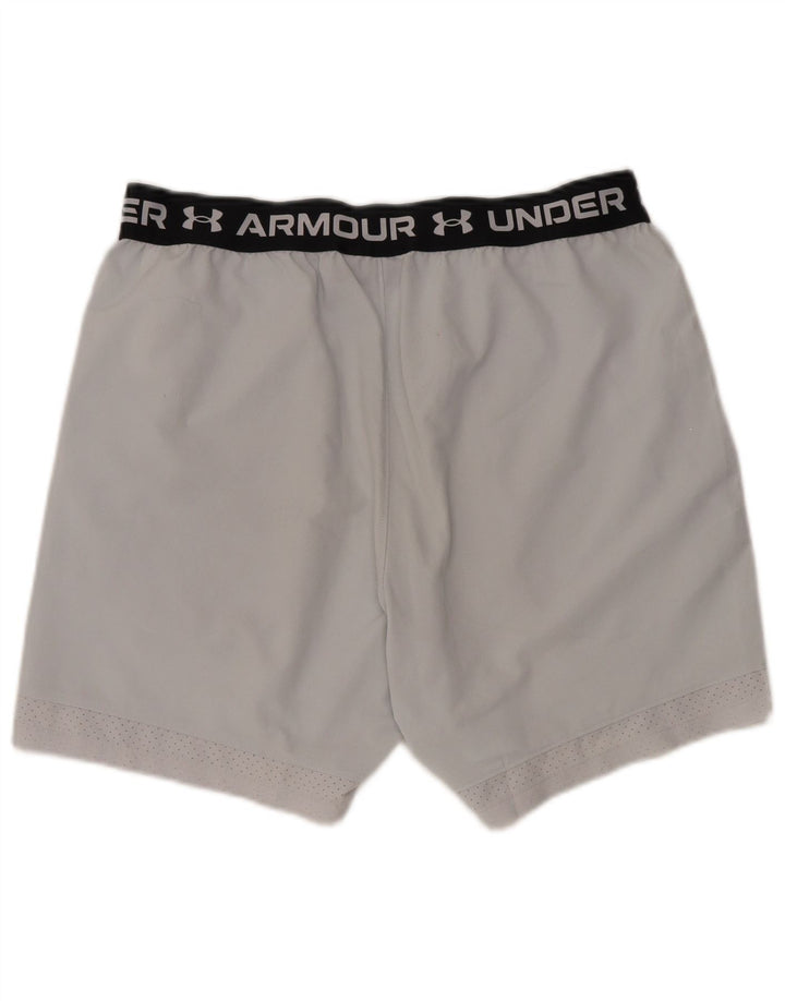 Pantaloncini sportivi grafici da uomo UNDER ARMOUR Large in poliestere color block grigio