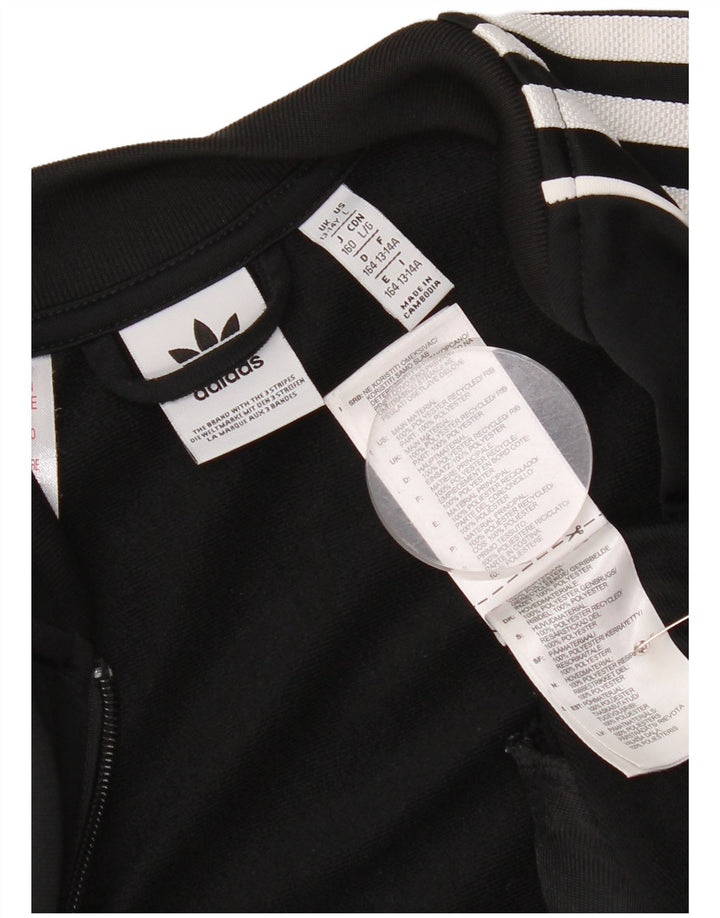 Giacca Top della tuta da ragazzo Adidas 13-14 anni in poliestere nero