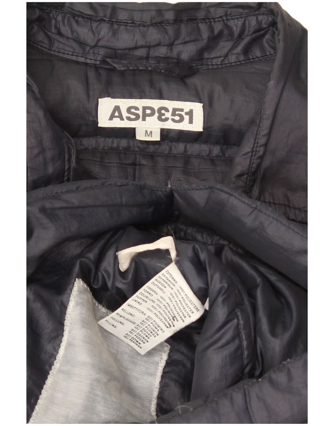Giacca imbottita da donna Aspesi UK 12 medio blu navy poliestere