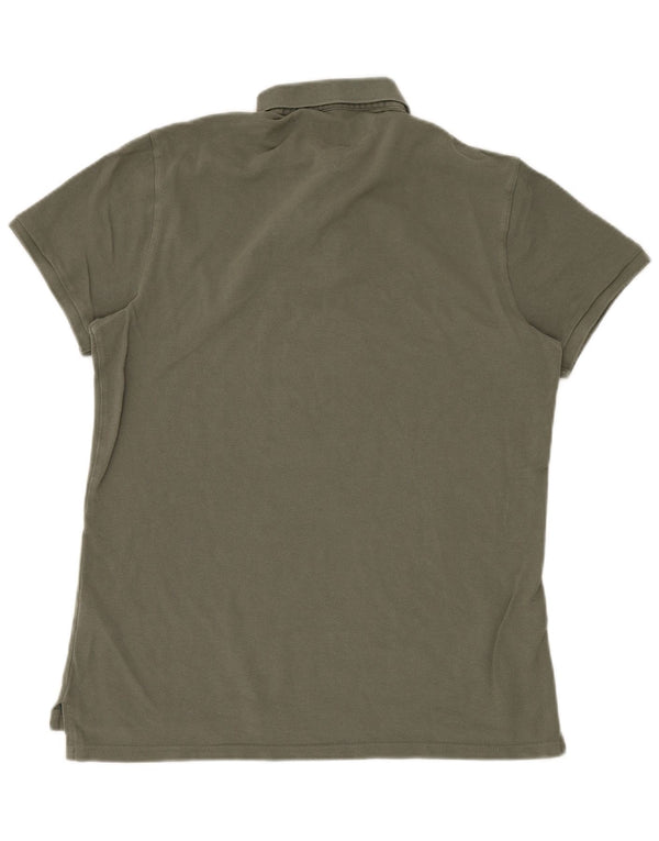 TOMMY HILFIGER Polo da uomo vestibilità regolare XL cotone kaki