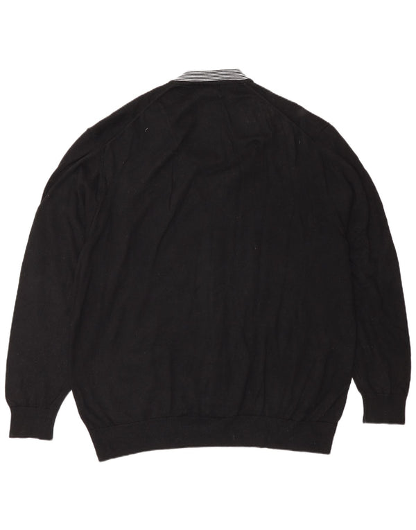 Maglione cardigan da uomo Lacoste taglia 8 2XL cotone nero