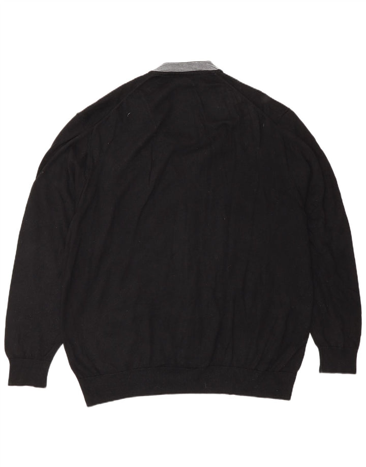Maglione cardigan da uomo Lacoste taglia 8 2XL cotone nero