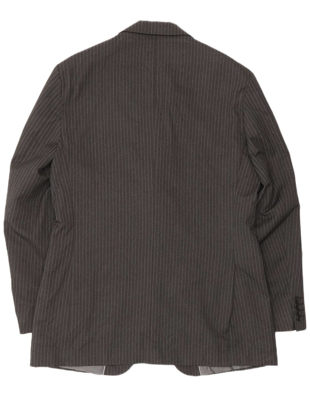 Giacca blazer a 2 bottoni da uomo Marks & Spencer IT 40 grande gessato grigio